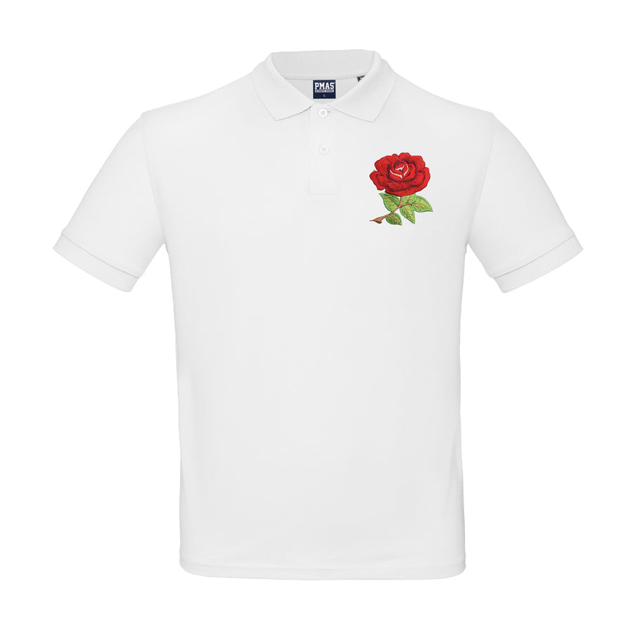 Kids Personalised England Embroidered Crest Rugby Polo Shirt