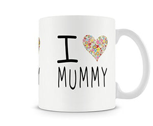 Kids I Heart My Mummy Mothers Day Love Mug - White