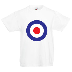 Kids retro Mod Britpop circles T-shirt