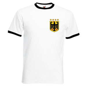 Custom-made Mens customisable retro Germany football T-shirt