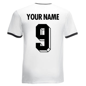 Custom-made Mens customisable retro Germany football T-shirt