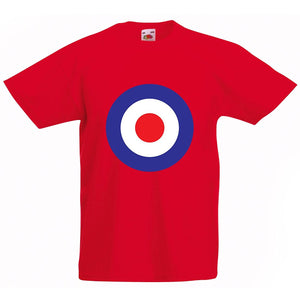 Kids retro Mod Britpop circles T-shirt