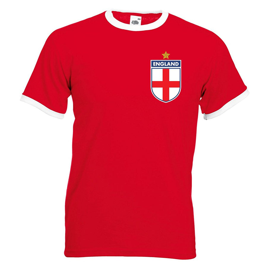 Custom-made Mens England customisable retro football T-shirt