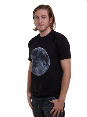 Mens retro big full Moon lunar T-shirt