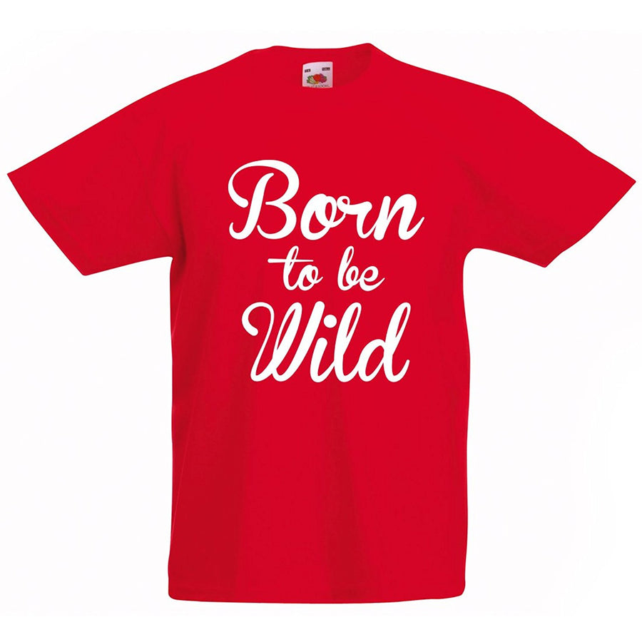 Kids retro born to be wild T shirt Print Me A Shirt
