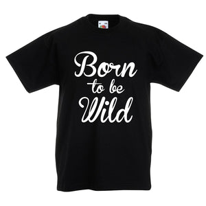 Kids retro born to be wild T-shirt