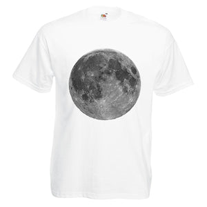 Mens retro big full Moon lunar T-shirt