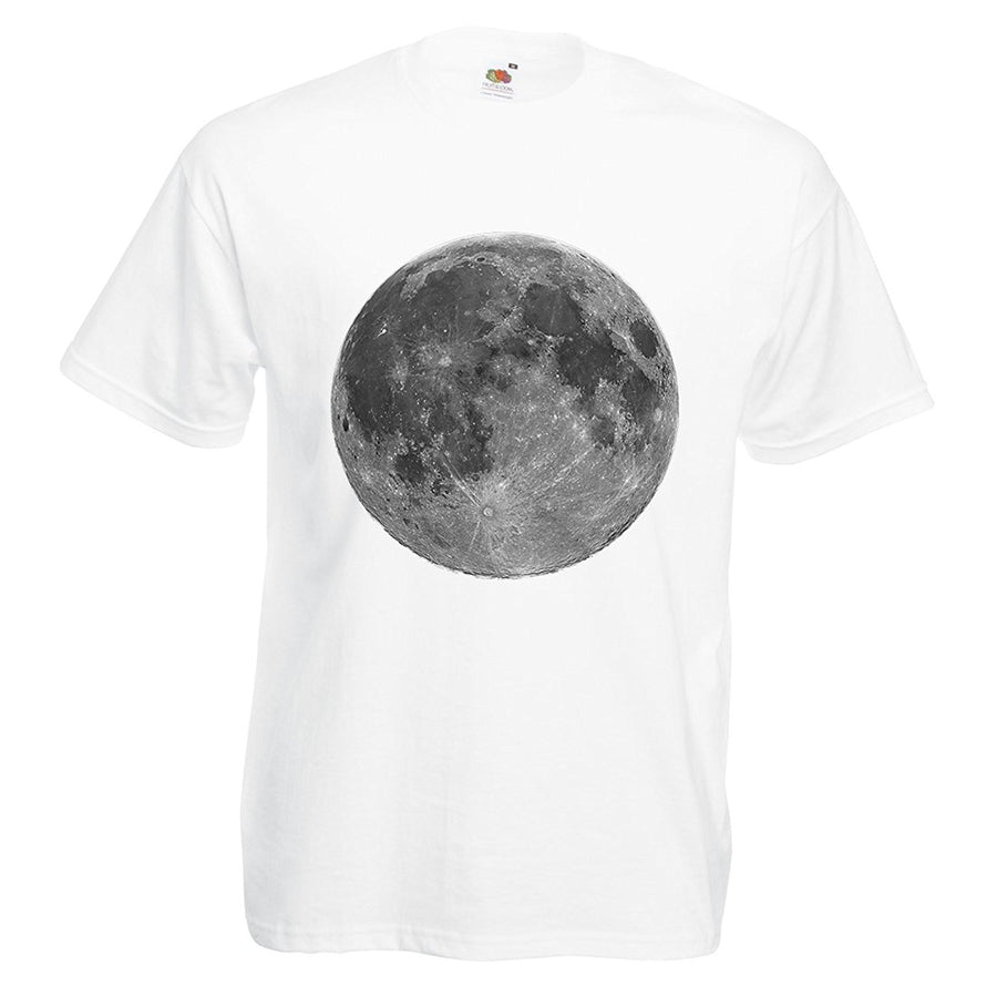 Mens retro big full Moon lunar T-shirt