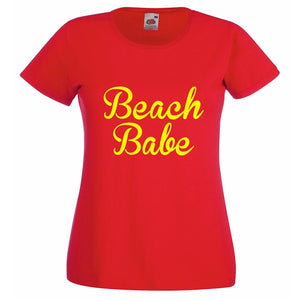 Ladies retro beach babe T-shirt