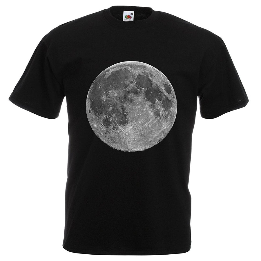 Mens retro big full Moon lunar T-shirt