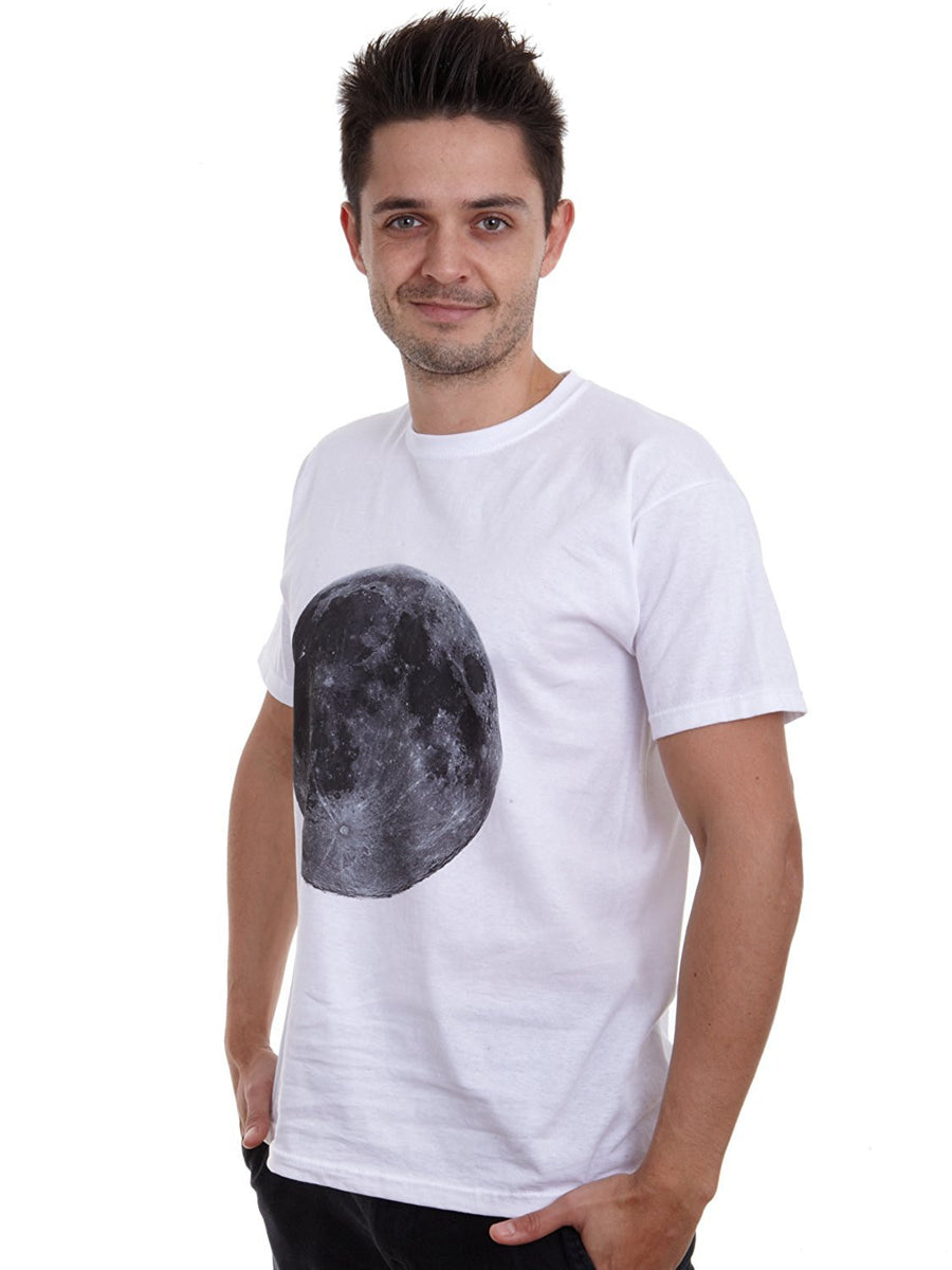 Mens retro big full Moon lunar T-shirt