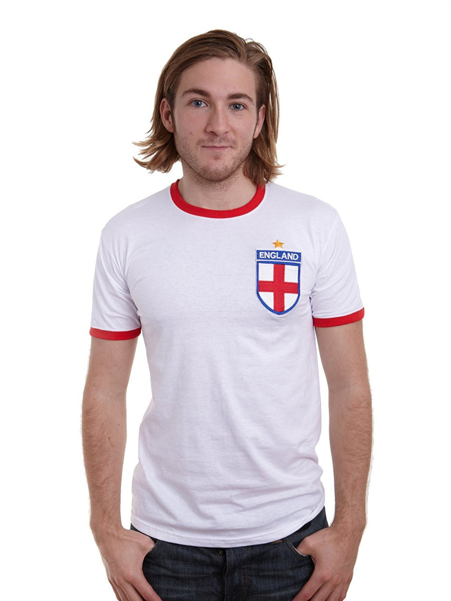 Custom-made Mens customisable retro England football T-shirt