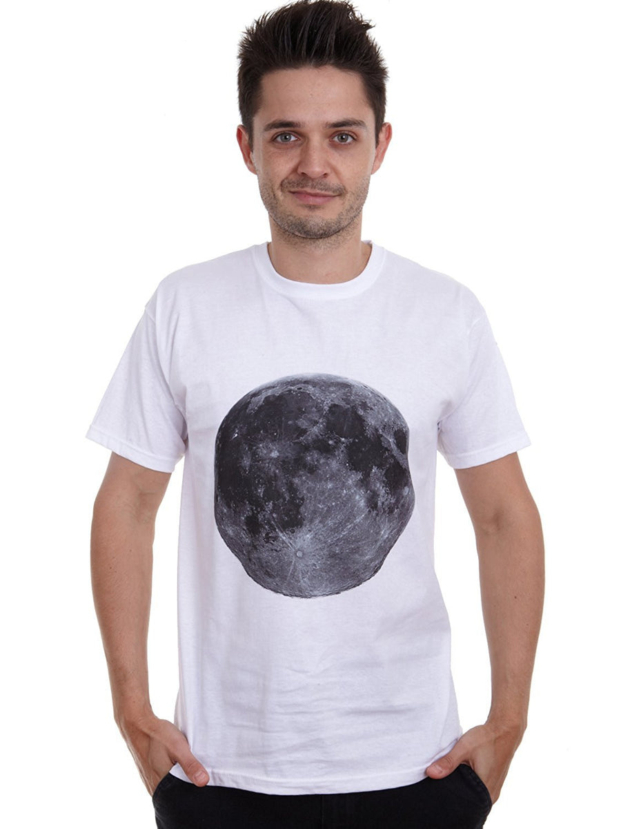 Mens retro big full Moon lunar T-shirt
