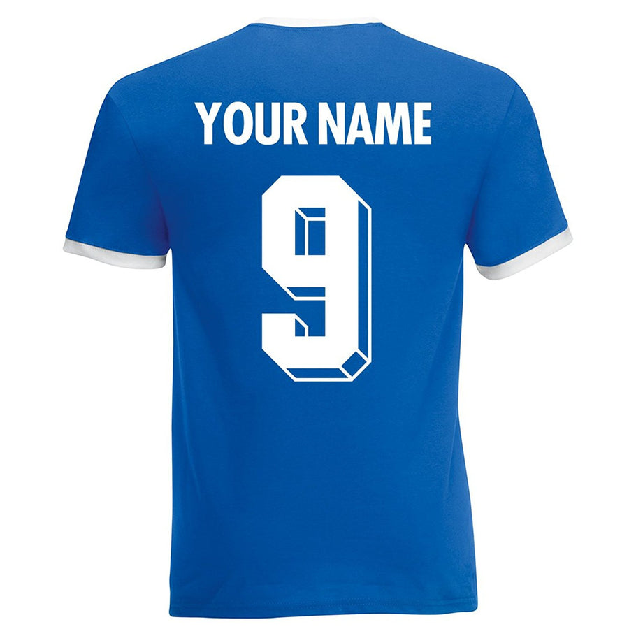 Custom-made Mens customisable Italy retro football T-shirt