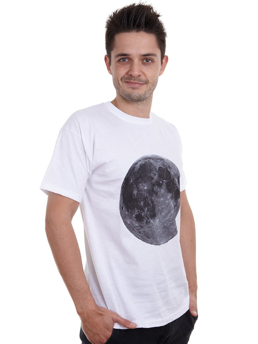 Mens retro big full Moon lunar T-shirt