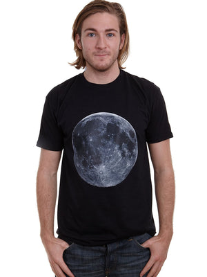Mens retro big full Moon lunar T-shirt