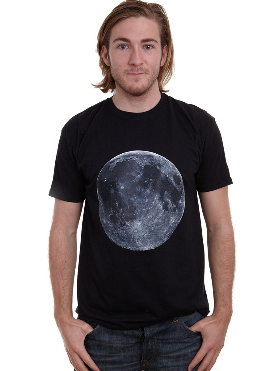 Mens retro big full Moon lunar T-shirt