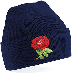 *Kids England English Rugby Vintage Retro Cuffed Beanie Hat