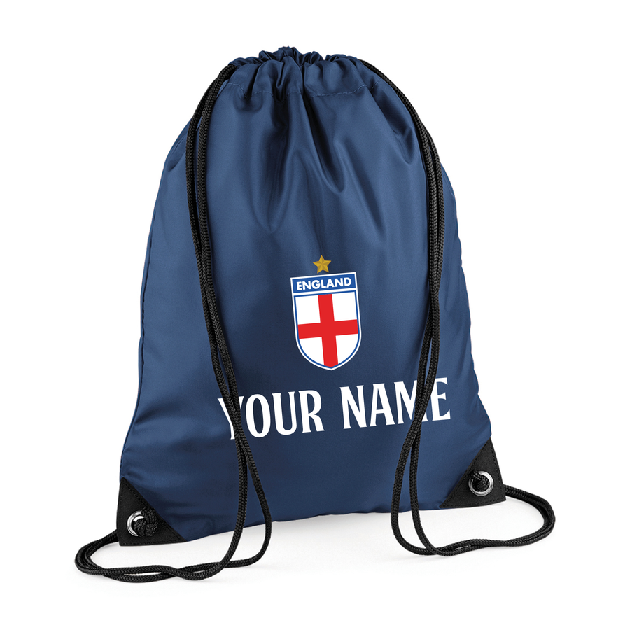 Kids Customisable England Football Home Kit with Shirt, Shorts, Socks & Kit Bag with Free Personalisation