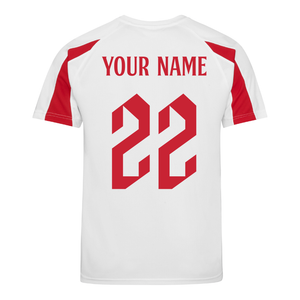 Adult Unisex Customisable England Football Home Shirt with Free Personalisation