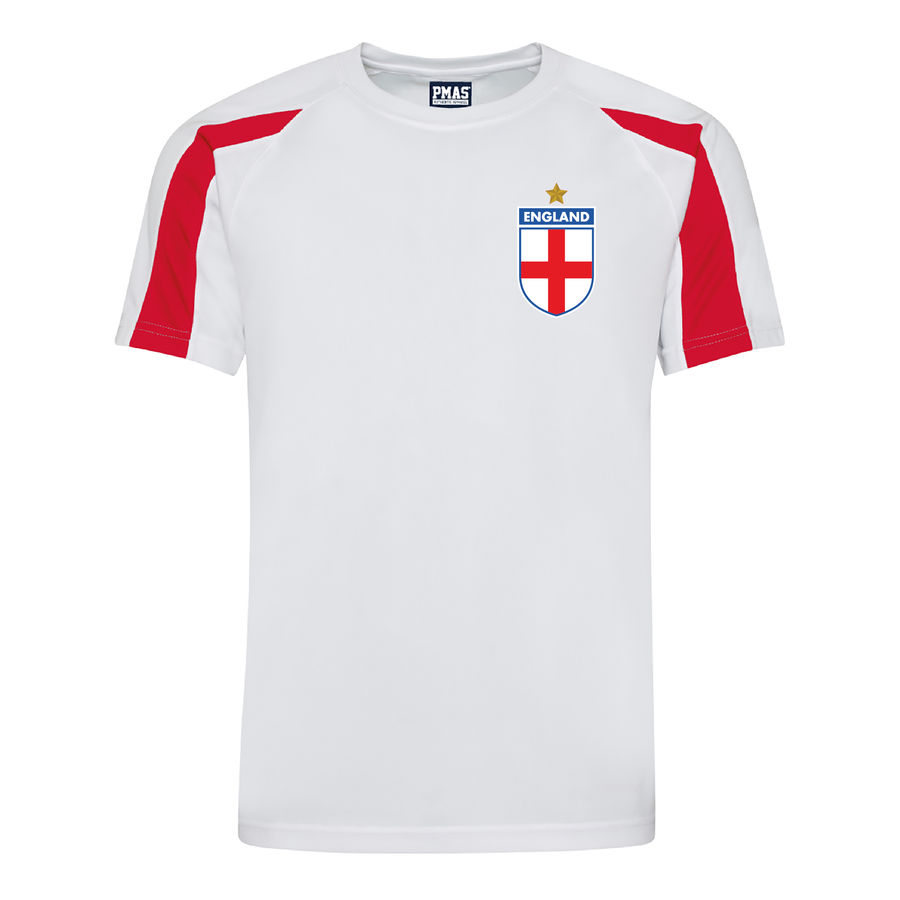 Kids Customisable England Football Home Kit with Shirt, Shorts, Socks & Kit Bag with Free Personalisation