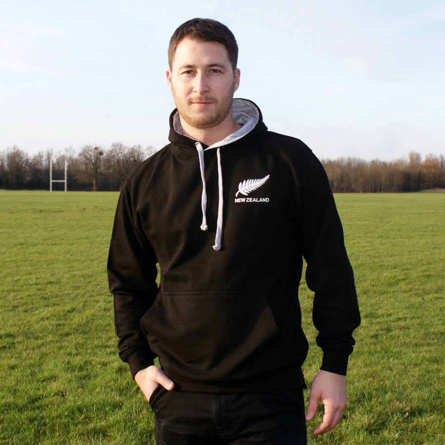 New Zealand Vintage Retro Embroidered Rugby Football Sport Hoodie in Adult & Kids Sizes - BlackNew Zealand Vintage Retro Embroidered Rugby Football Sport Hoodie in Adult & Kids Sizes - Black Life Style