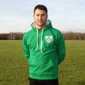 Ireland Irish Vintage Retro Embroidered Rugby Football Sport Hoodie in Adult & Kids Sizes - Life Style