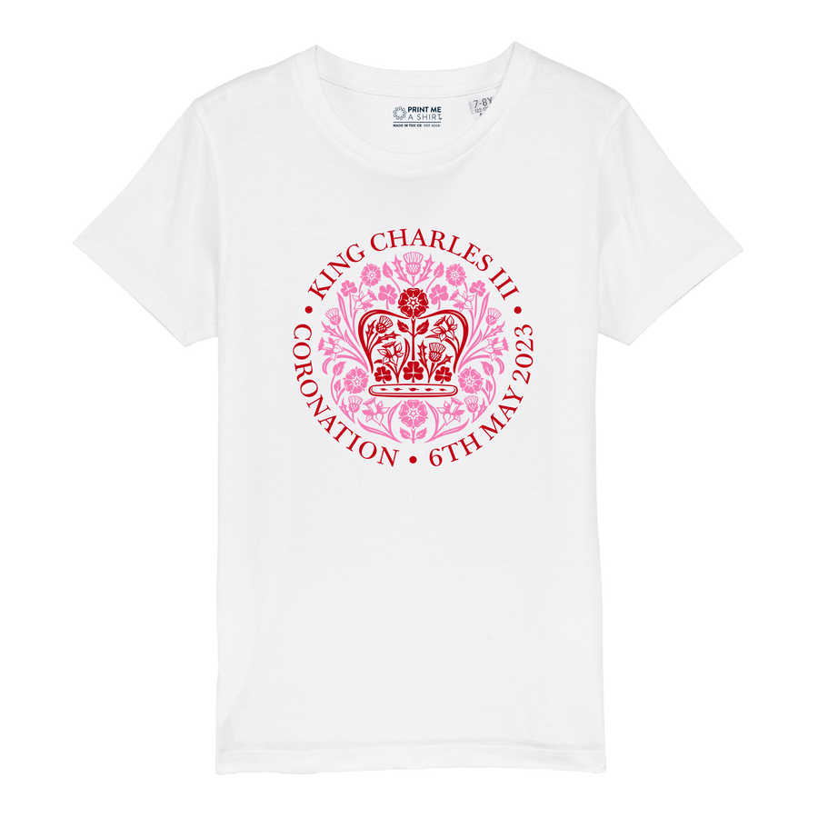 Kids Fit Coronation of King Charles III Commemoration T-Shirt