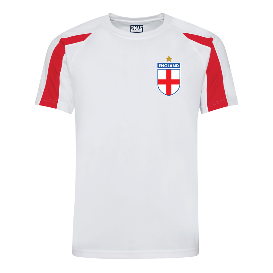 Kids Customisable England Football Home Kit Shirt and Navy Shorts with Free Personalisation