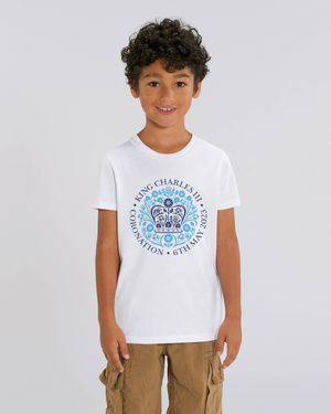 Kids Fit Coronation of King Charles III Commemoration T-Shirt