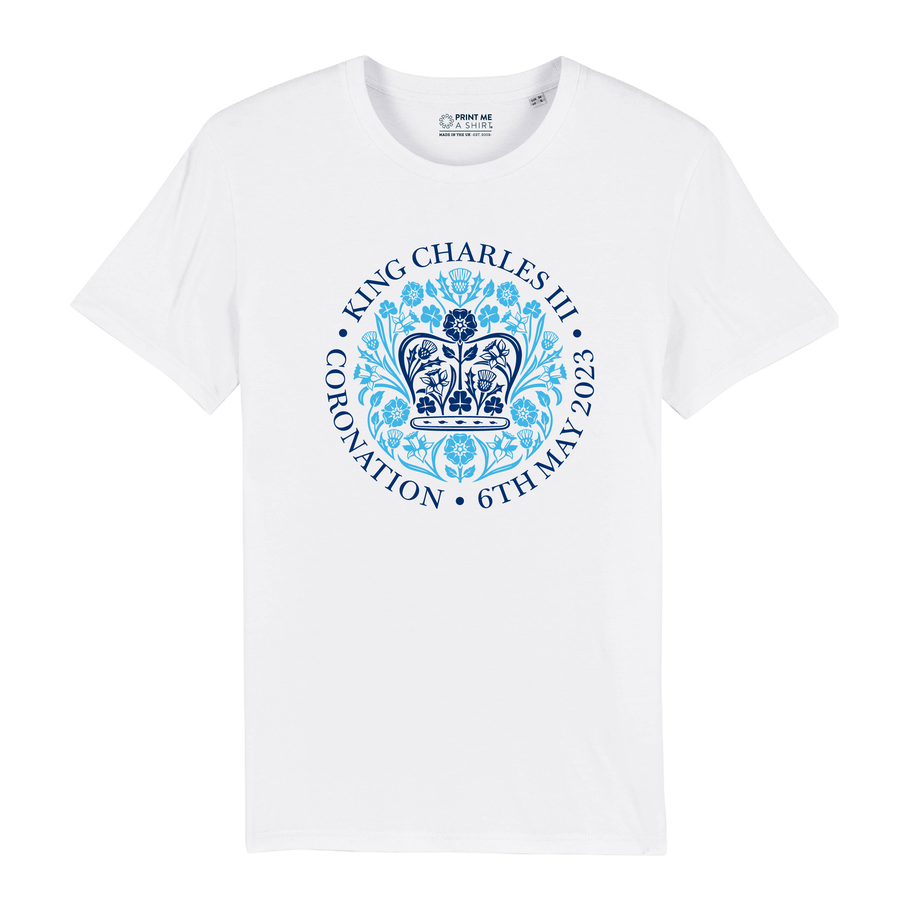 Adult Unisex Fit Coronation of King Charles III Commemoration T-Shirt